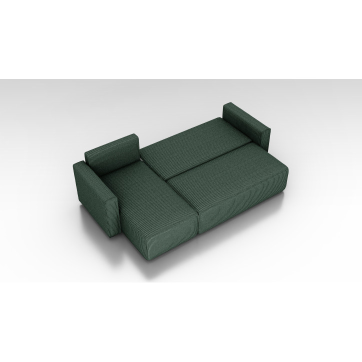 Cord Ecksofa „Gabriel“ mit Schlaffunktion & Bettkasten Cord Sofa klein