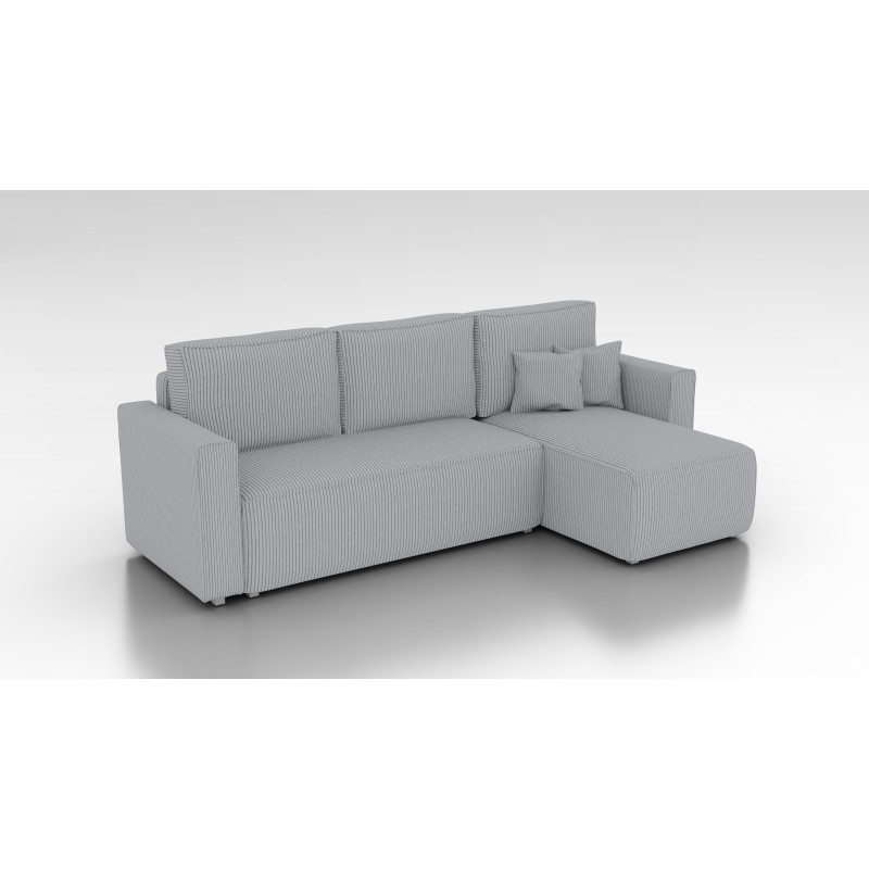 Cord Ecksofa „Gabriel“ mit Schlaffunktion & Bettkasten Cord Sofa klein