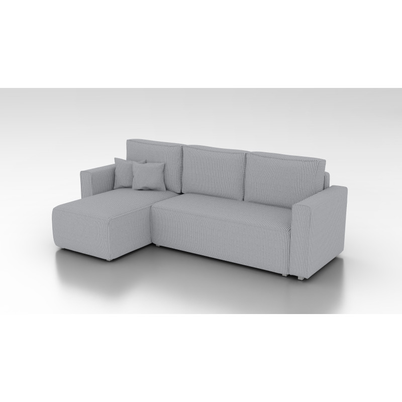 Cord Ecksofa „Gabriel“ mit Schlaffunktion & Bettkasten Cord Sofa klein