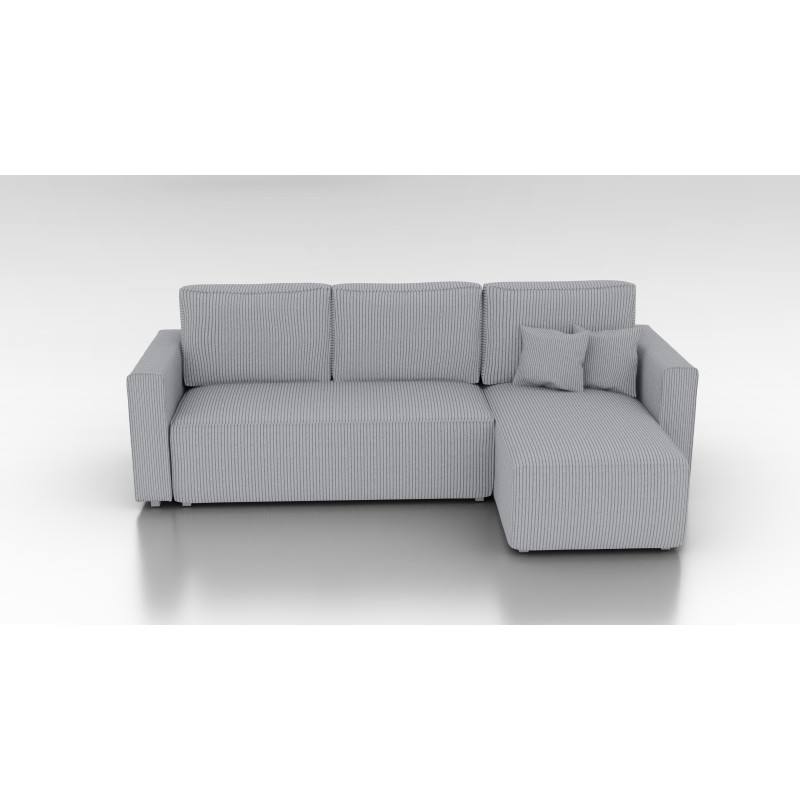 Cord Ecksofa „Gabriel“ mit Schlaffunktion & Bettkasten Cord Sofa klein
