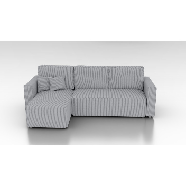 Cord Ecksofa „Gabriel“ mit Schlaffunktion & Bettkasten Cord Sofa klein
