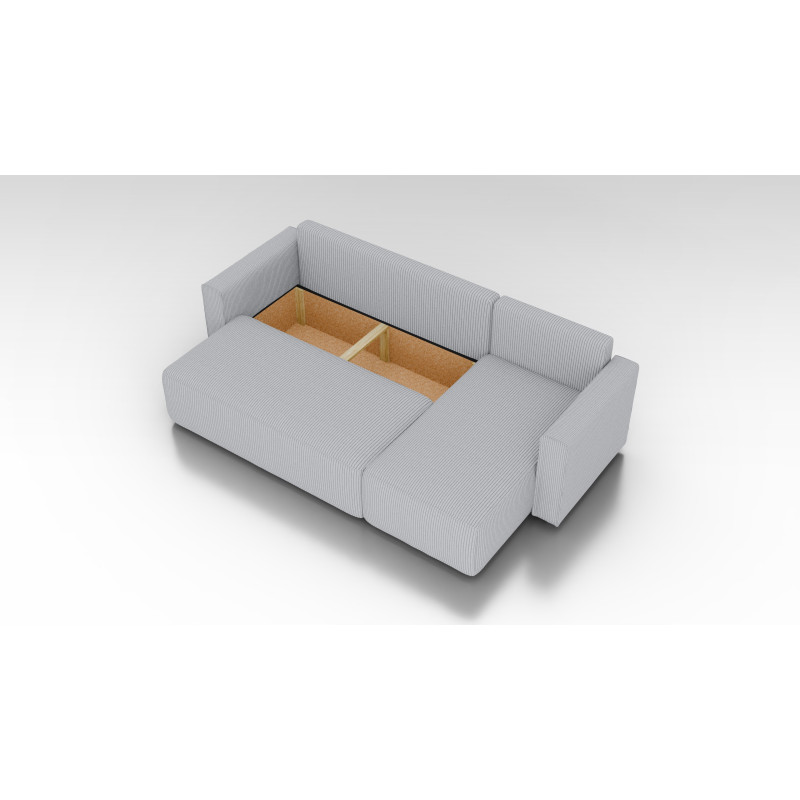 Cord Ecksofa „Gabriel“ mit Schlaffunktion & Bettkasten Cord Sofa klein