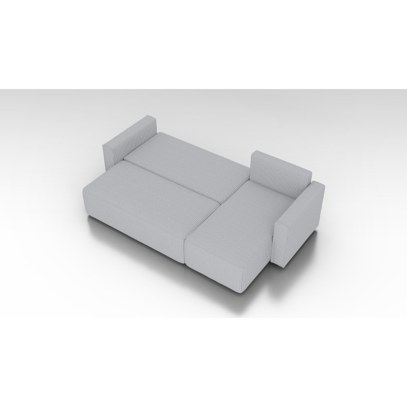 Cord Ecksofa „Gabriel“ mit Schlaffunktion & Bettkasten Cord Sofa klein