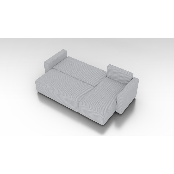 Cord Ecksofa „Gabriel“ mit Schlaffunktion & Bettkasten Cord Sofa klein