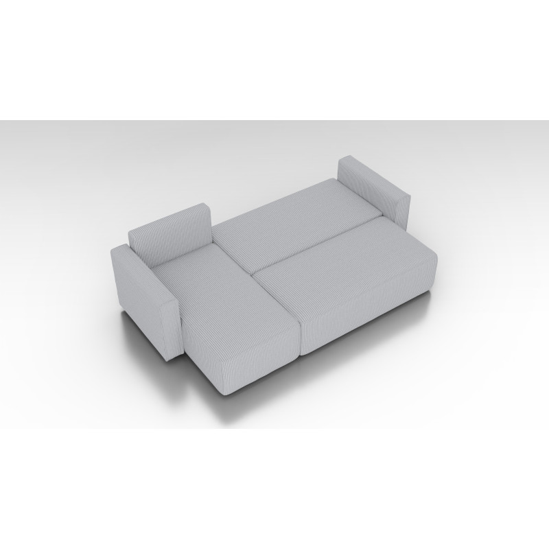 Cord Ecksofa „Gabriel“ mit Schlaffunktion & Bettkasten Cord Sofa klein