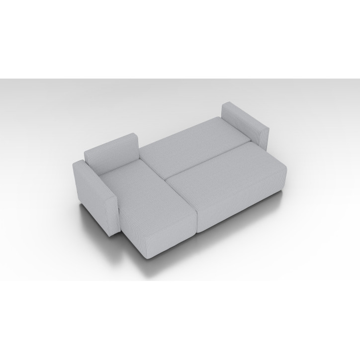 Cord Ecksofa „Gabriel“ mit Schlaffunktion & Bettkasten Cord Sofa klein
