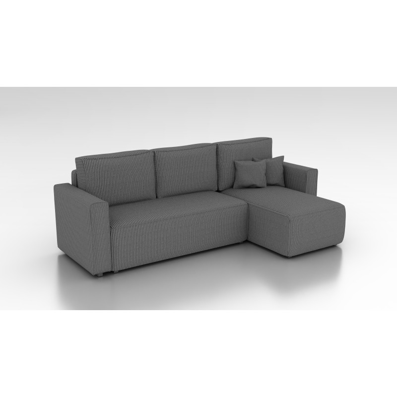 Cord Ecksofa „Gabriel“ mit Schlaffunktion & Bettkasten Cord Sofa klein