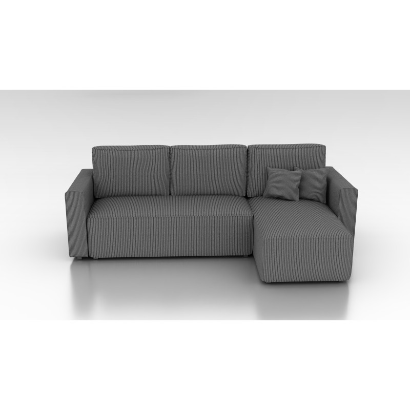 Cord Ecksofa „Gabriel“ mit Schlaffunktion & Bettkasten Cord Sofa klein
