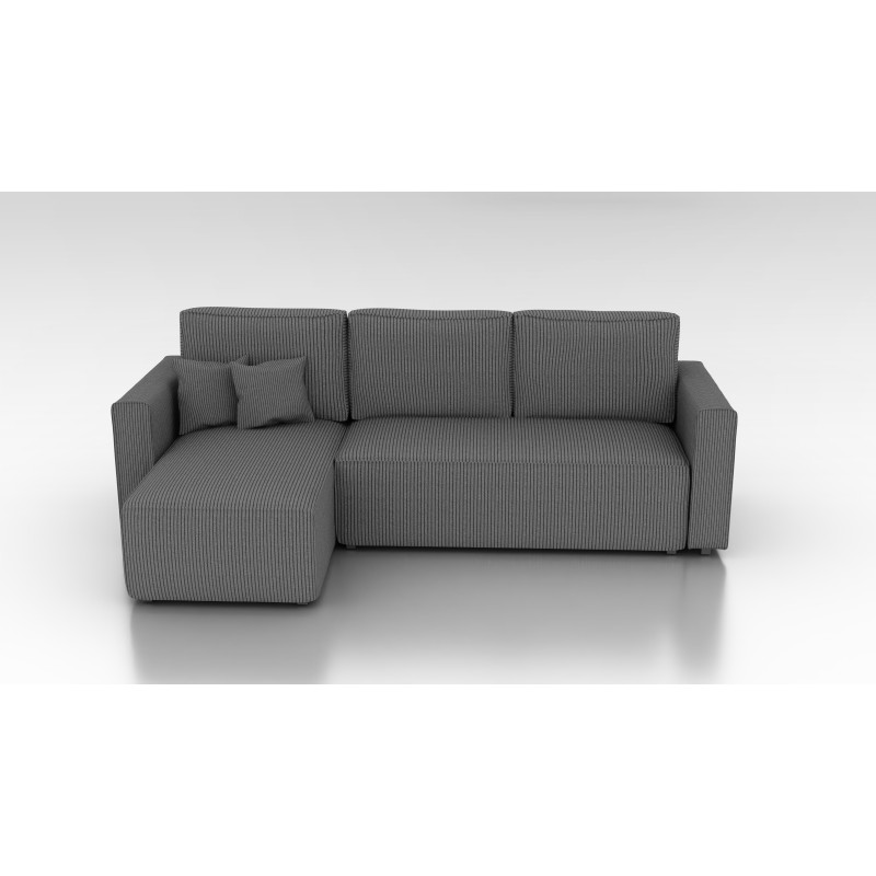 Cord Ecksofa „Gabriel“ mit Schlaffunktion & Bettkasten Cord Sofa klein