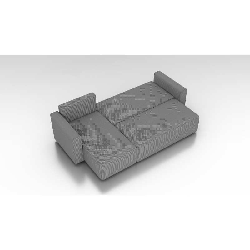 Cord Ecksofa „Gabriel“ mit Schlaffunktion & Bettkasten Cord Sofa klein