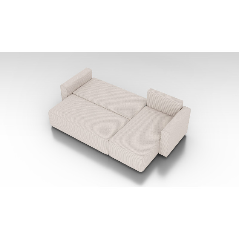 Cord Ecksofa „Gabriel“ mit Schlaffunktion & Bettkasten Cord Sofa klein