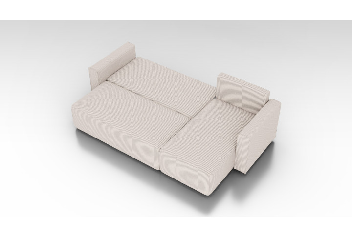 Cord Ecksofa „Gabriel“ mit Schlaffunktion & Bettkasten Cord Sofa klein