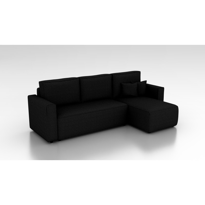 Cord Ecksofa „Gabriel“ mit Schlaffunktion & Bettkasten Cord Sofa klein