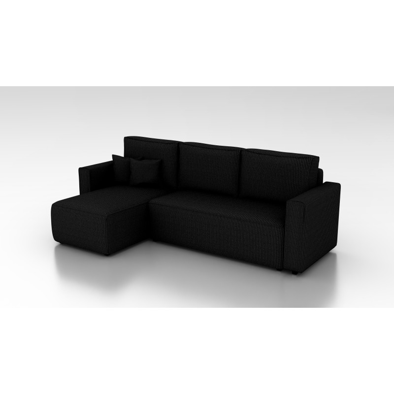 Cord Ecksofa „Gabriel“ mit Schlaffunktion & Bettkasten Cord Sofa klein