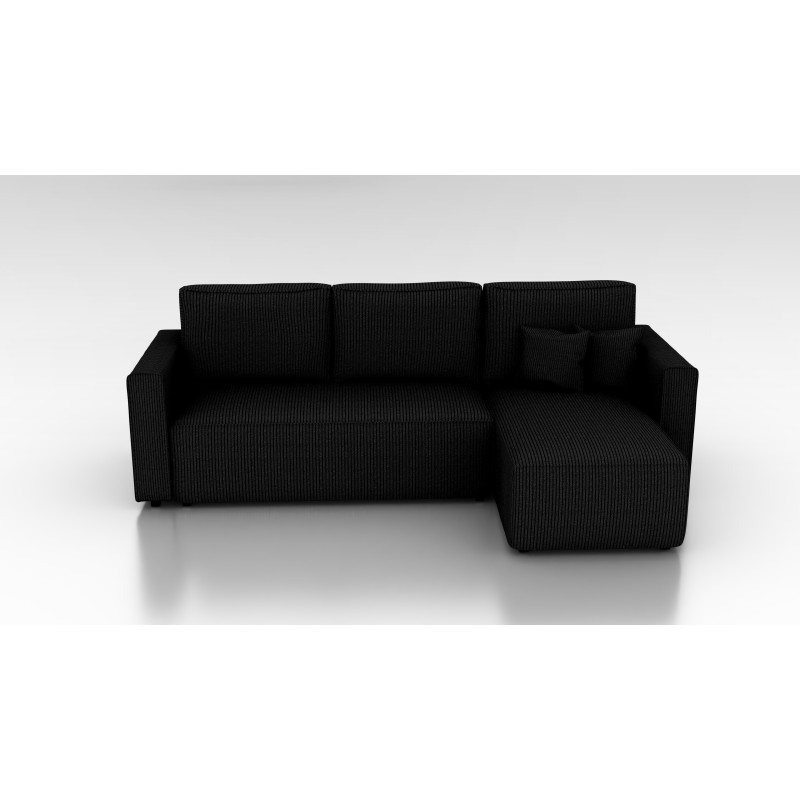 Cord Ecksofa „Gabriel“ mit Schlaffunktion & Bettkasten Cord Sofa klein