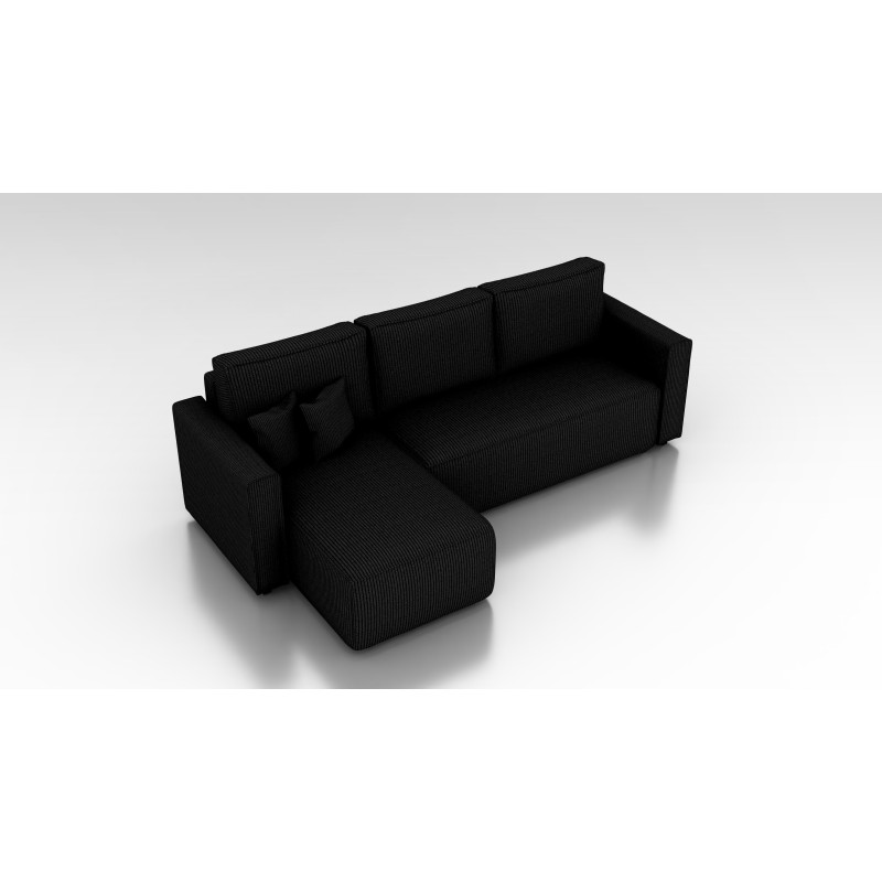Cord Ecksofa „Gabriel“ mit Schlaffunktion & Bettkasten Cord Sofa klein