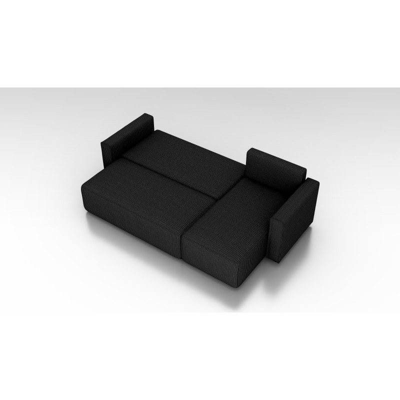 Cord Ecksofa „Gabriel“ mit Schlaffunktion & Bettkasten Cord Sofa klein