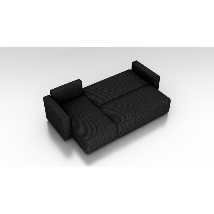 Cord Ecksofa „Gabriel“ mit Schlaffunktion & Bettkasten Cord Sofa klein