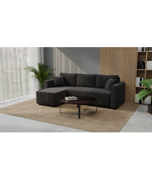 Cord Ecksofa „Gabriel“ mit Schlaffunktion & Bettkasten Cord Sofa klein