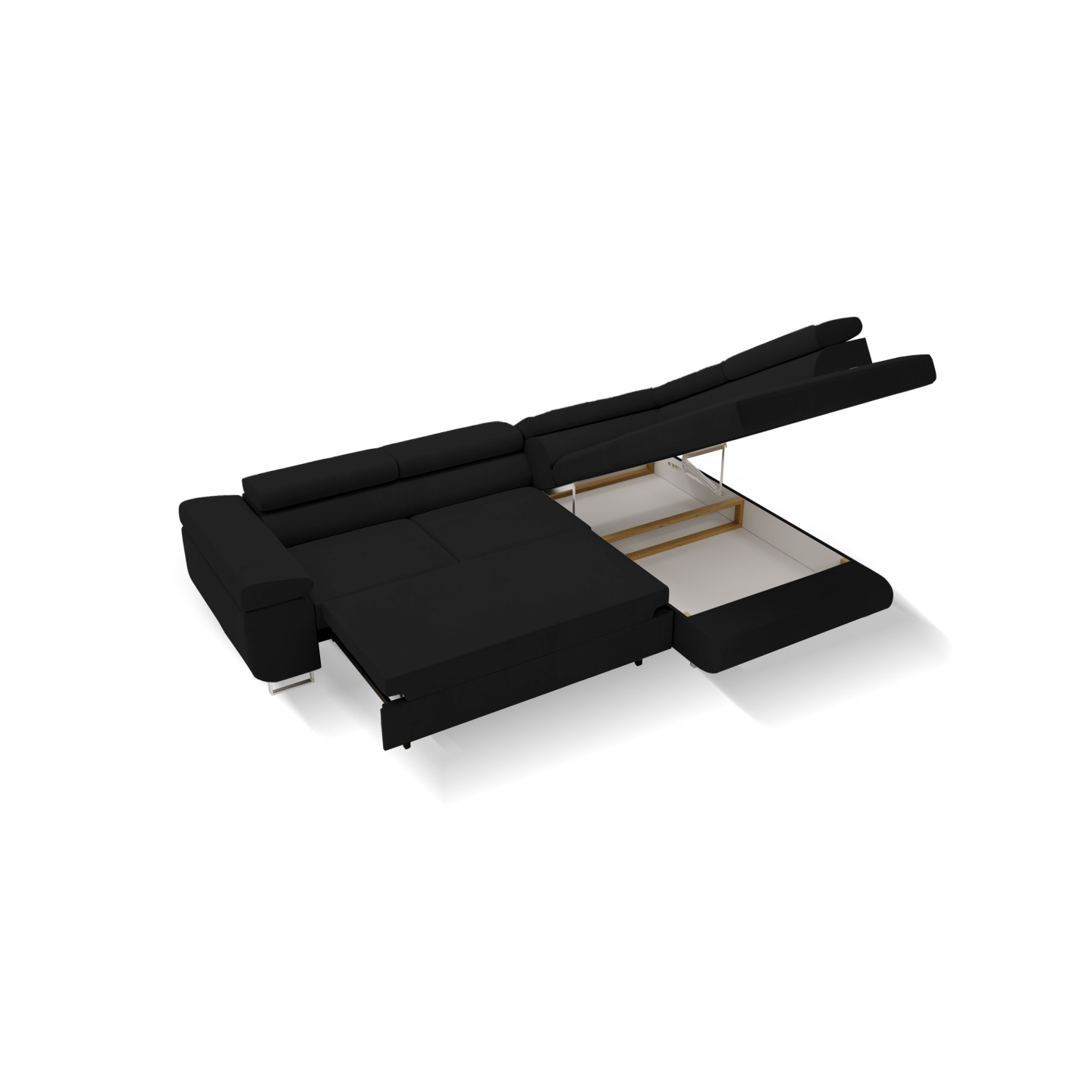 Ecksofa VENUS – modernes L-förmiges Sofa mit Schlaffunktion