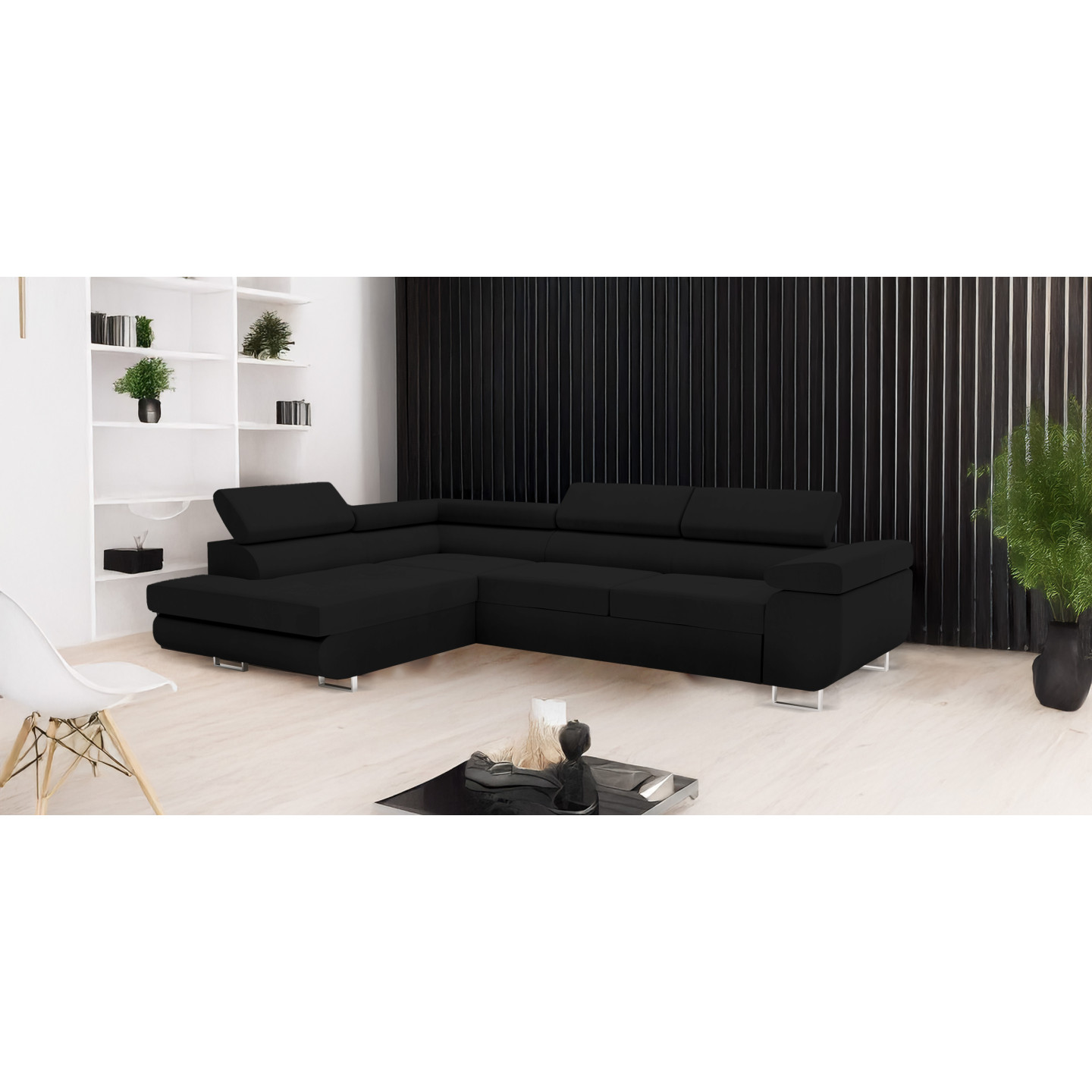 Ecksofa VENUS – modernes L-förmiges Sofa mit Schlaffunktion