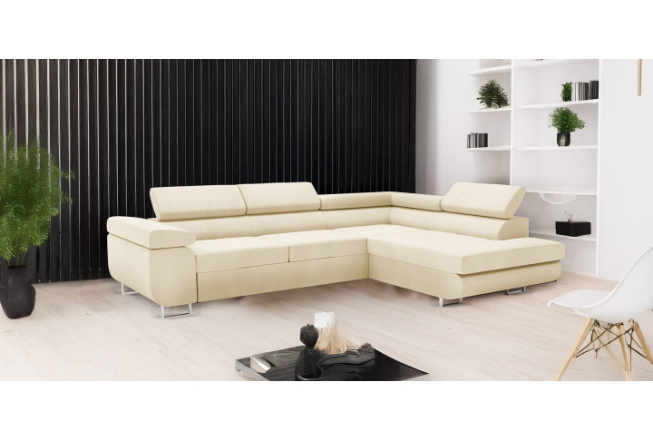 Ecksofa VENUS mit Schlaffunktion & Bettkasten | Goldstoff24