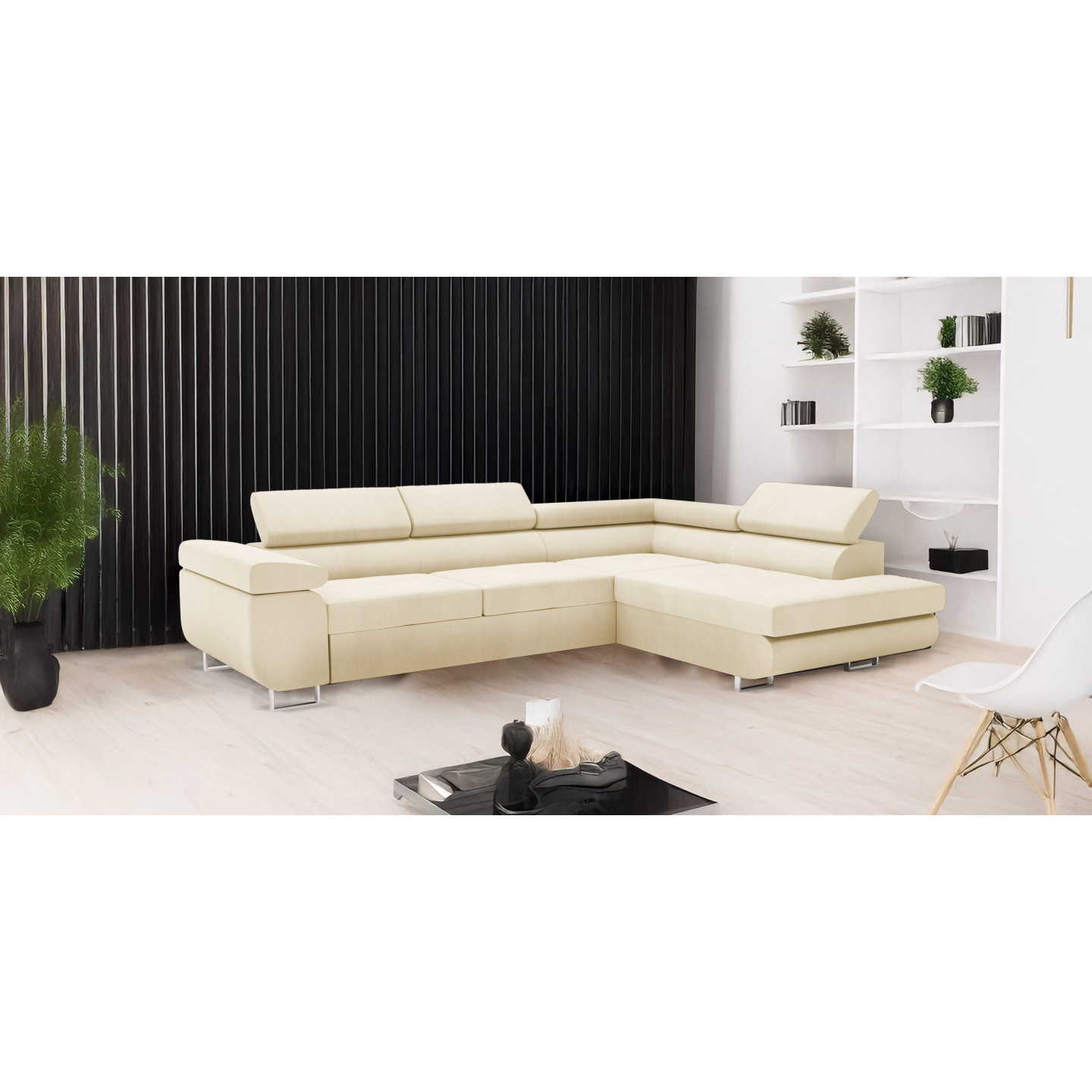 Ecksofa VENUS mit Schlaffunktion & Bettkasten | Goldstoff24