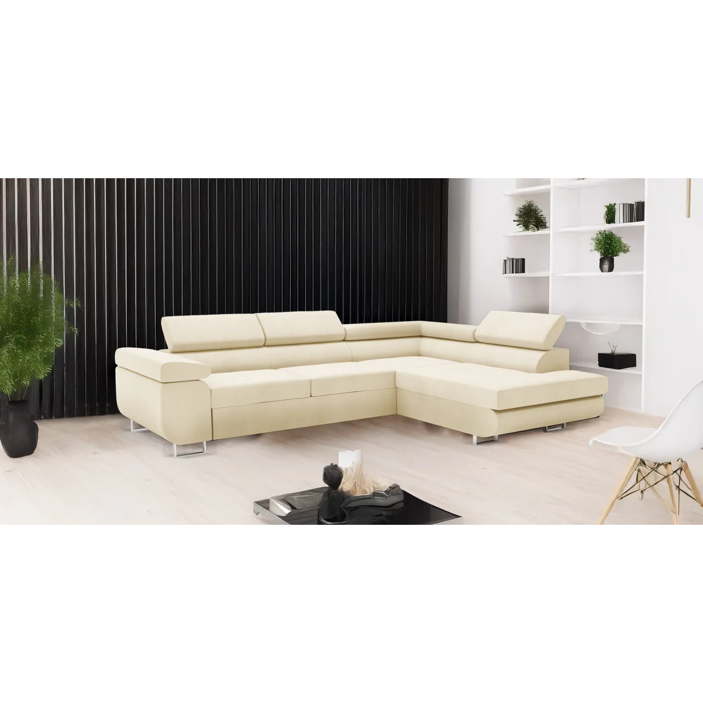 Ecksofa VENUS mit Schlaffunktion & Bettkasten | Goldstoff24