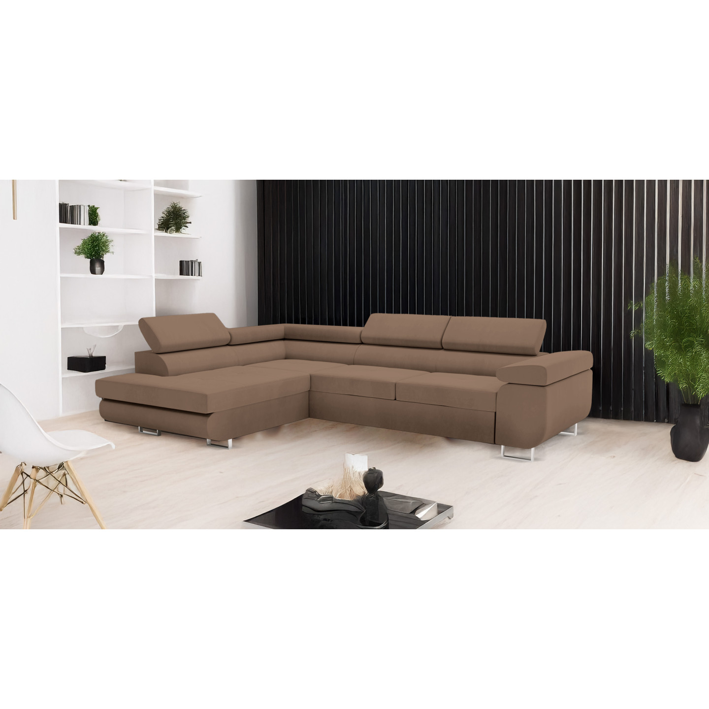 Ecksofa VENUS mit Schlaffunktion & Bettkasten | Goldstoff24
