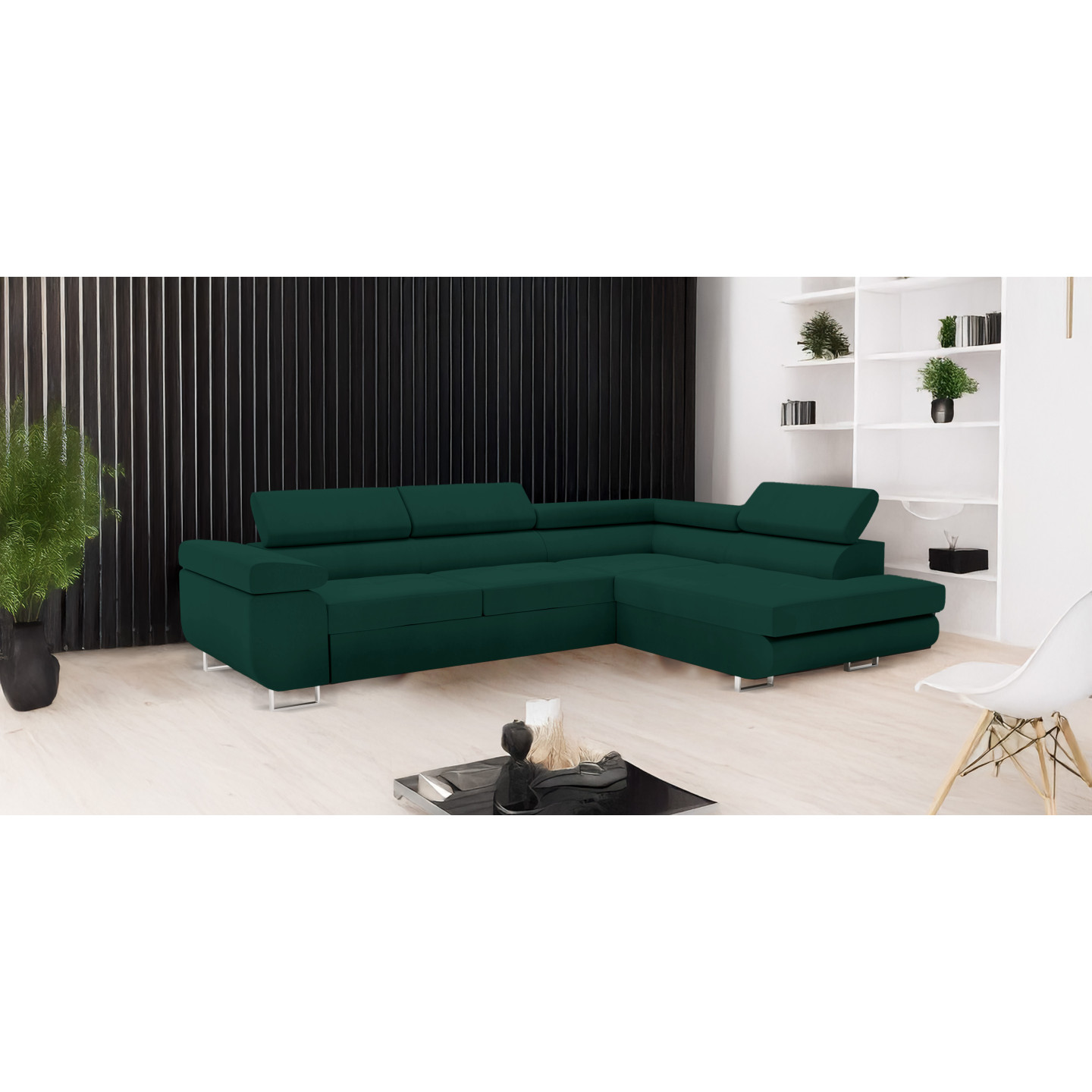 Ecksofa VENUS – modernes L-förmiges Sofa mit Schlaffunktion