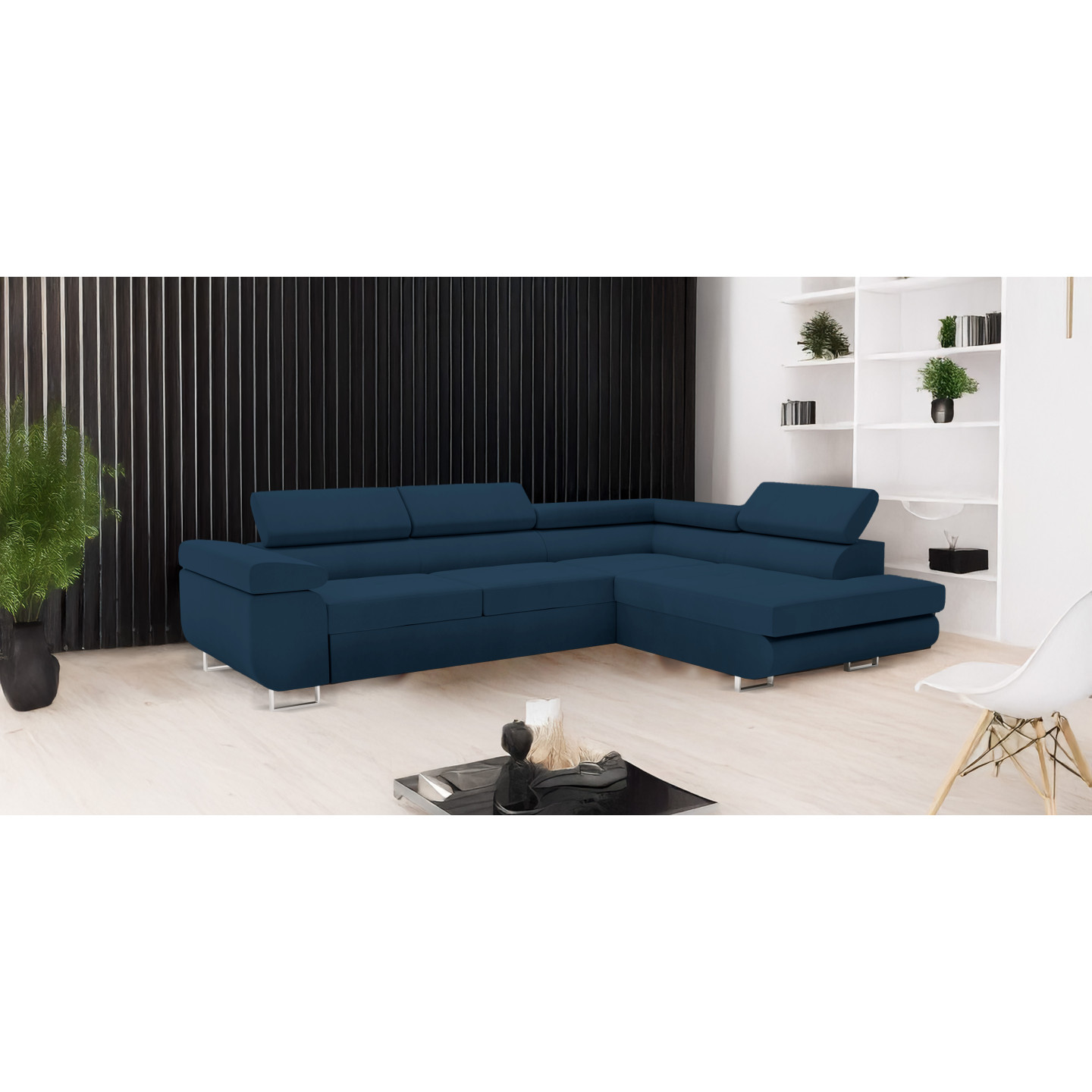 Ecksofa VENUS – modernes L-förmiges Sofa mit Schlaffunktion