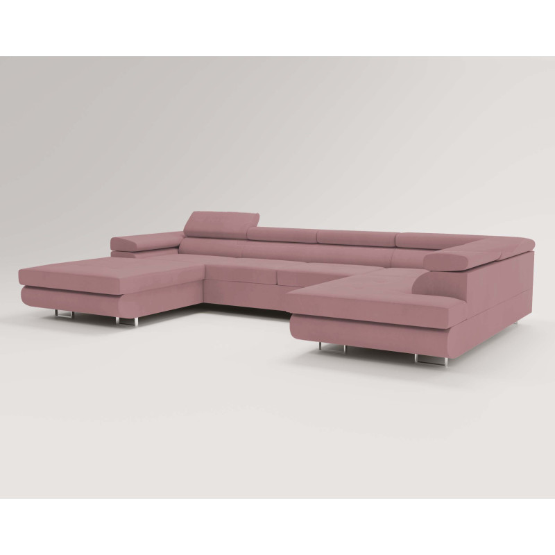 U Sofa mit Schlaffunktion VENUS U - Ecksofa mit Schlaffunktion und Bettkasten