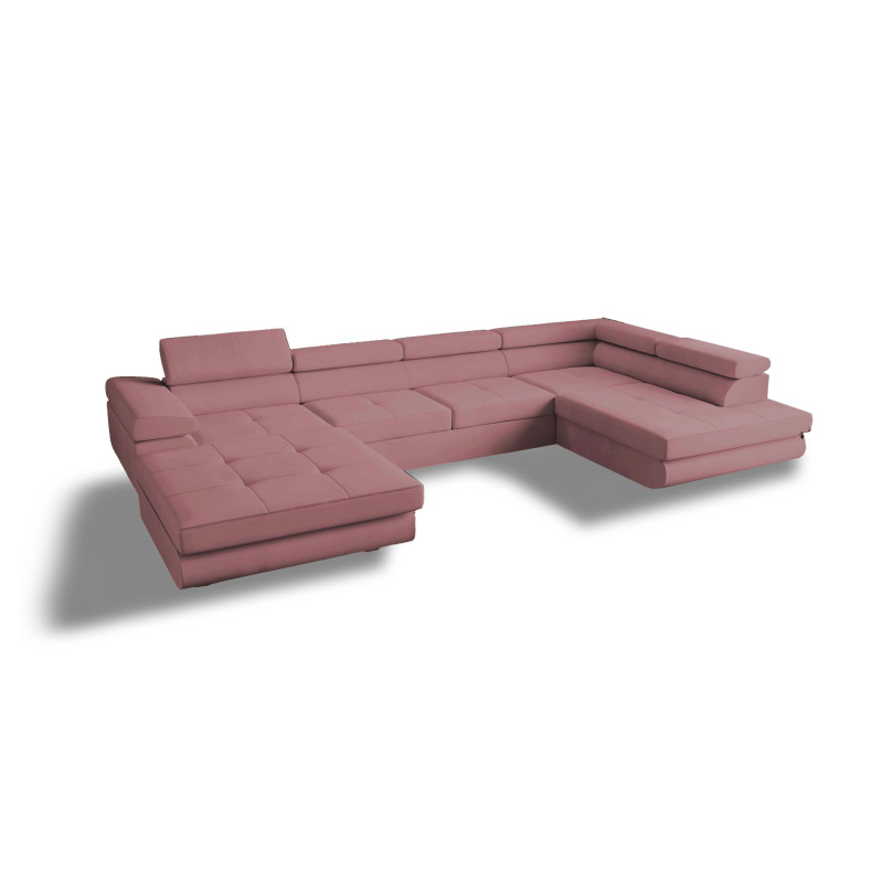 U Sofa mit Schlaffunktion VENUS U - Ecksofa mit Bettkasten | Modernes Eckcouch U-Form