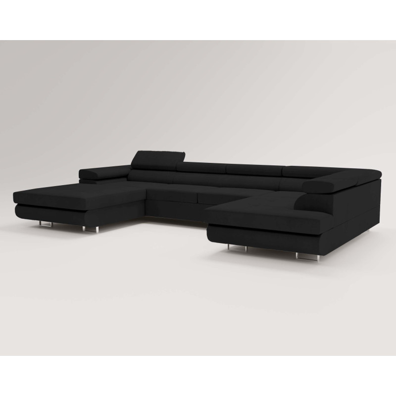 U Sofa mit Schlaffunktion VENUS U - Ecksofa mit Bettkasten | Modernes Eckcouch U-Form