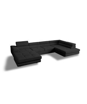 U Sofa mit Schlaffunktion VENUS U - Ecksofa mit Bettkasten | Modernes Eckcouch U-Form