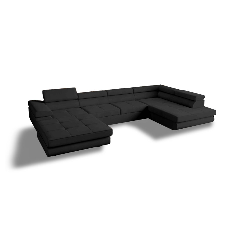 U Sofa mit Schlaffunktion VENUS U - Ecksofa mit Bettkasten | Modernes Eckcouch U-Form