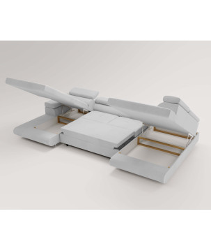 U Sofa mit Schlaffunktion VENUS U - Ecksofa mit Bettkasten | Modernes Eckcouch U-Form