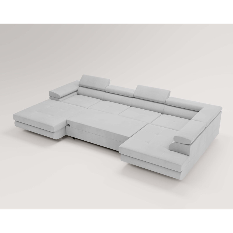 U Sofa mit Schlaffunktion VENUS U - Ecksofa mit Bettkasten | Modernes Eckcouch U-Form