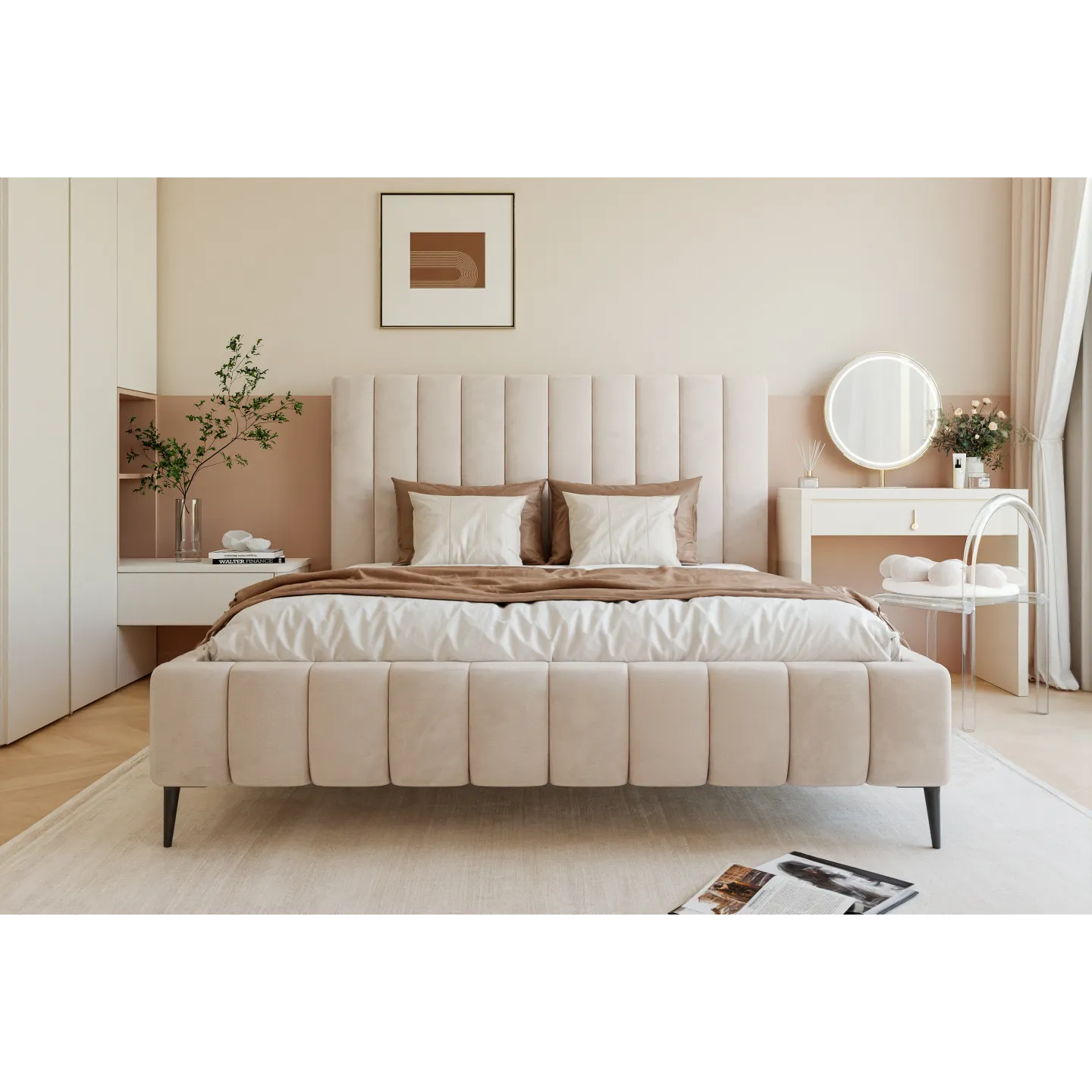 IMPERIA II Polsterbett luxuriöses Bett mit Bettkasten