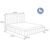 IMPERIA II Polsterbett luxuriöses Bett mit Bettkasten