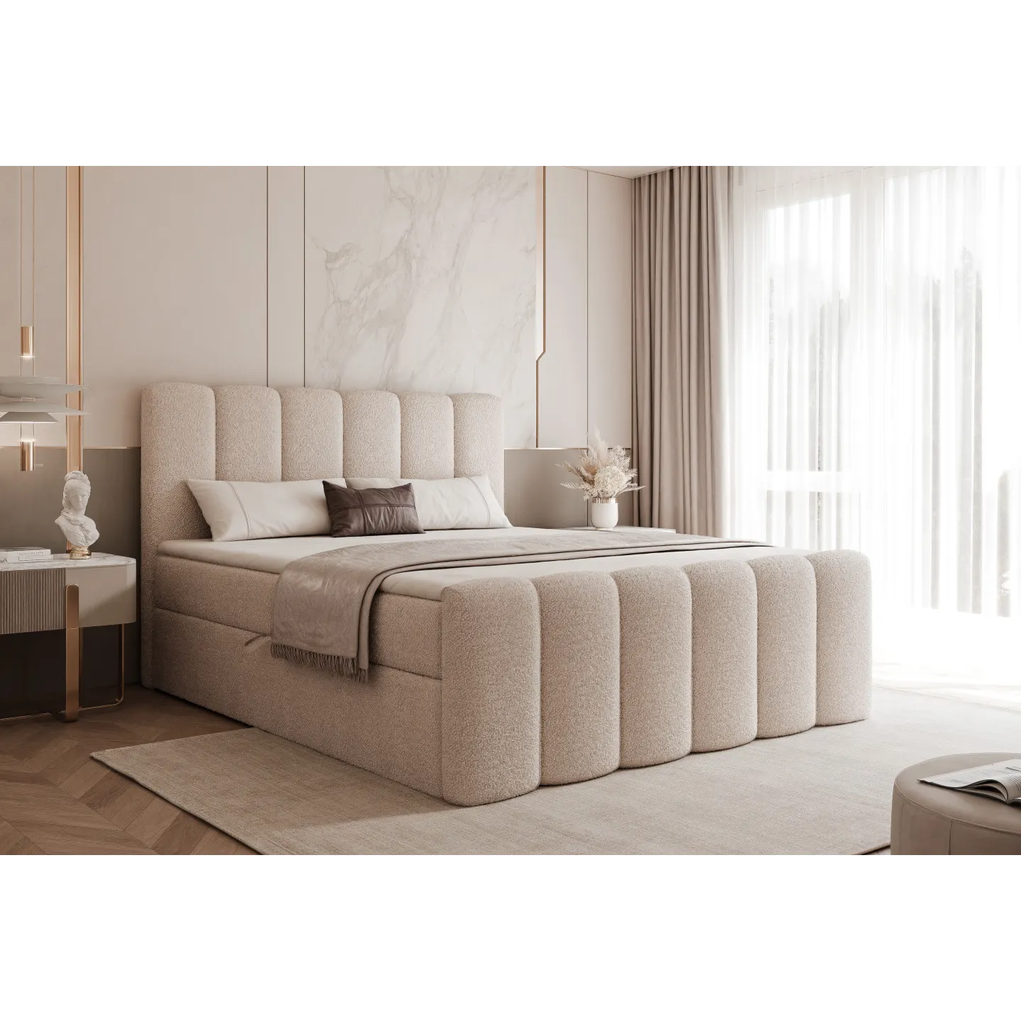 ETERNA BOXSPRINGBETT modernes Boxspringbett mit Bettkasten