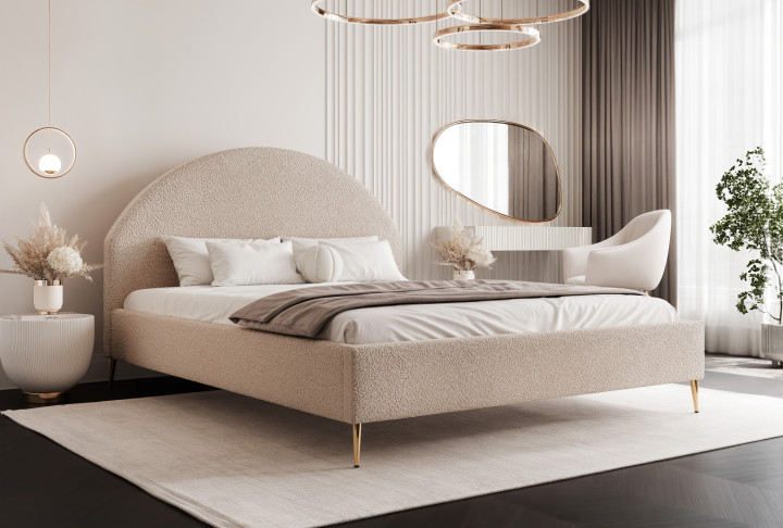 Polsterbett ARCADIA – Design Doppelbett mit Bettkasten