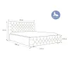 Polsterbett VERO Doppelbett mit Bettkasten 140–200x200