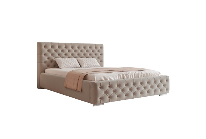 Polsterbett VERO Doppelbett mit Bettkasten 140–200x200