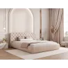 Luxus Polsterbett CELESTE – elegantes Samtbett