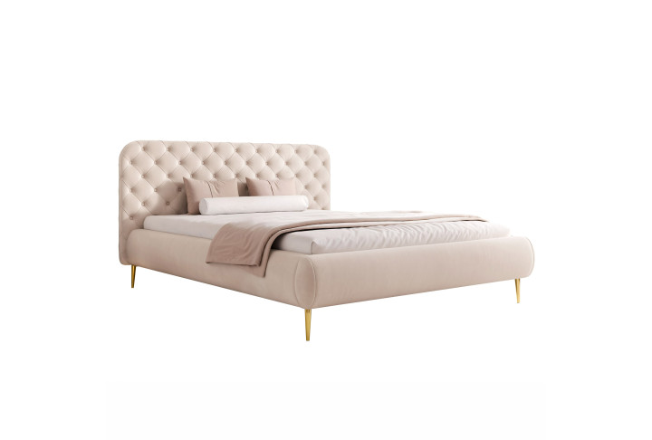 Luxus Polsterbett CELESTE II elegantes Samtbett