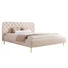 Luxus Polsterbett CELESTE II elegantes Samtbett