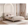 Luxus Polsterbett CELESTE II elegantes Samtbett