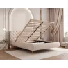 Luxus Polsterbett CELESTE II elegantes Samtbett