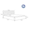 Luxus Polsterbett CELESTE II elegantes Samtbett